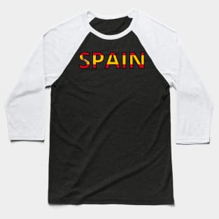 Drapeau  Spain Baseball T-Shirt